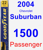 Passenger Wiper Blade for 2004 Chevrolet Suburban 1500 - Premium