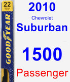 Passenger Wiper Blade for 2010 Chevrolet Suburban 1500 - Premium