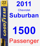 Passenger Wiper Blade for 2011 Chevrolet Suburban 1500 - Premium