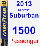 Passenger Wiper Blade for 2013 Chevrolet Suburban 1500 - Premium