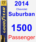 Passenger Wiper Blade for 2014 Chevrolet Suburban 1500 - Premium