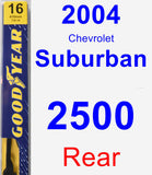 Rear Wiper Blade for 2004 Chevrolet Suburban 2500 - Premium