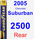 Rear Wiper Blade for 2005 Chevrolet Suburban 2500 - Premium