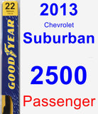 Passenger Wiper Blade for 2013 Chevrolet Suburban 2500 - Premium