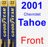 Front Wiper Blade Pack for 2001 Chevrolet Tahoe - Premium