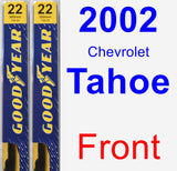 Front Wiper Blade Pack for 2002 Chevrolet Tahoe - Premium