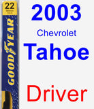 Driver Wiper Blade for 2003 Chevrolet Tahoe - Premium