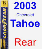 Rear Wiper Blade for 2003 Chevrolet Tahoe - Premium
