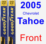 Front Wiper Blade Pack for 2005 Chevrolet Tahoe - Premium