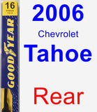 Rear Wiper Blade for 2006 Chevrolet Tahoe - Premium