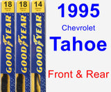 Front & Rear Wiper Blade Pack for 1995 Chevrolet Tahoe - Premium