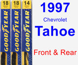 Front & Rear Wiper Blade Pack for 1997 Chevrolet Tahoe - Premium