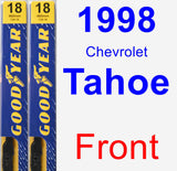 Front Wiper Blade Pack for 1998 Chevrolet Tahoe - Premium