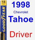 Driver Wiper Blade for 1998 Chevrolet Tahoe - Premium