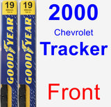 Front Wiper Blade Pack for 2000 Chevrolet Tracker - Premium