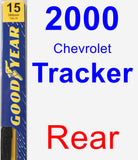 Rear Wiper Blade for 2000 Chevrolet Tracker - Premium