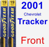 Front Wiper Blade Pack for 2001 Chevrolet Tracker - Premium