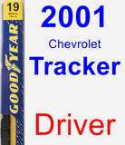 Driver Wiper Blade for 2001 Chevrolet Tracker - Premium