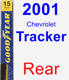 Rear Wiper Blade for 2001 Chevrolet Tracker - Premium