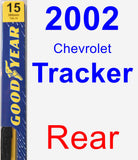 Rear Wiper Blade for 2002 Chevrolet Tracker - Premium
