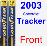 Front Wiper Blade Pack for 2003 Chevrolet Tracker - Premium