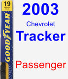 Passenger Wiper Blade for 2003 Chevrolet Tracker - Premium