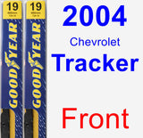 Front Wiper Blade Pack for 2004 Chevrolet Tracker - Premium