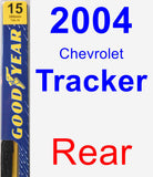 Rear Wiper Blade for 2004 Chevrolet Tracker - Premium