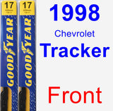 Front Wiper Blade Pack for 1998 Chevrolet Tracker - Premium