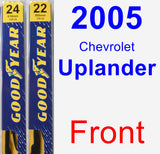 Front Wiper Blade Pack for 2005 Chevrolet Uplander - Premium