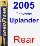 Rear Wiper Blade for 2005 Chevrolet Uplander - Premium