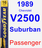 Passenger Wiper Blade for 1989 Chevrolet V2500 Suburban - Premium