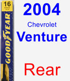 Rear Wiper Blade for 2004 Chevrolet Venture - Premium