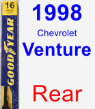 Rear Wiper Blade for 1998 Chevrolet Venture - Premium