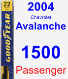 Passenger Wiper Blade for 2004 Chevrolet Avalanche 1500 - Premium