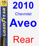 Rear Wiper Blade for 2010 Chevrolet Aveo - Premium