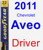 Driver Wiper Blade for 2011 Chevrolet Aveo - Premium