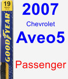 Passenger Wiper Blade for 2007 Chevrolet Aveo5 - Premium