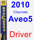 Driver Wiper Blade for 2010 Chevrolet Aveo5 - Premium