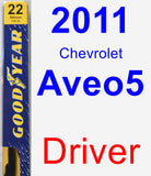 Driver Wiper Blade for 2011 Chevrolet Aveo5 - Premium