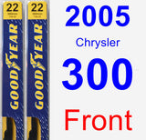 Front Wiper Blade Pack for 2005 Chrysler 300 - Premium