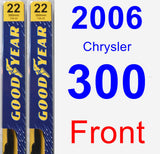 Front Wiper Blade Pack for 2006 Chrysler 300 - Premium