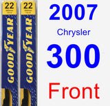 Front Wiper Blade Pack for 2007 Chrysler 300 - Premium