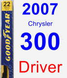 Driver Wiper Blade for 2007 Chrysler 300 - Premium