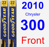 Front Wiper Blade Pack for 2010 Chrysler 300 - Premium