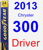 Driver Wiper Blade for 2013 Chrysler 300 - Premium