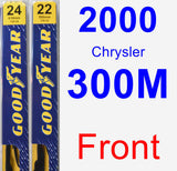 Front Wiper Blade Pack for 2000 Chrysler 300M - Premium