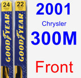 Front Wiper Blade Pack for 2001 Chrysler 300M - Premium