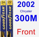Front Wiper Blade Pack for 2002 Chrysler 300M - Premium