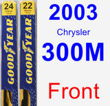 Front Wiper Blade Pack for 2003 Chrysler 300M - Premium